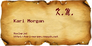 Kari Morgan névjegykártya
